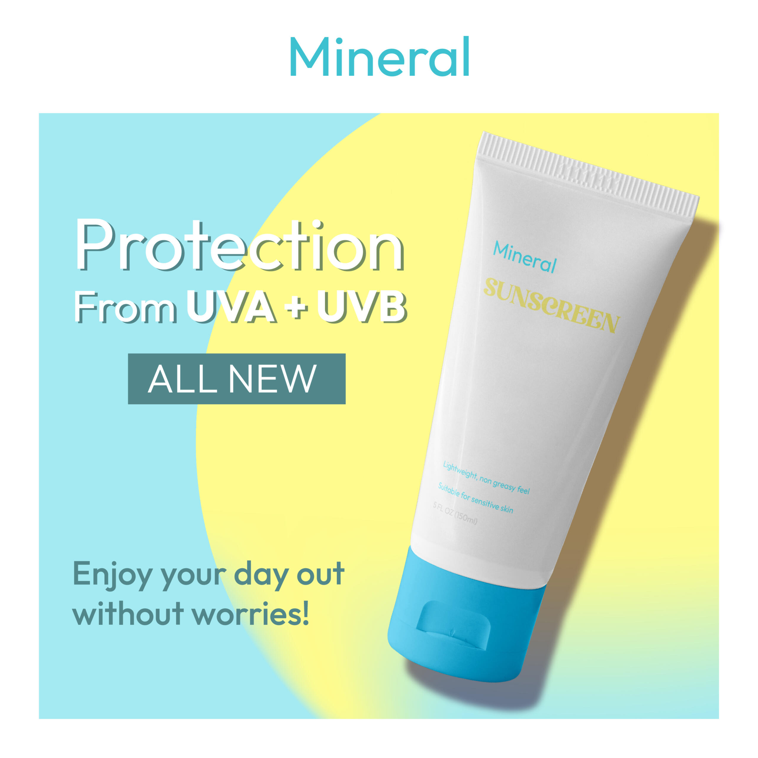 Mineral Sunscreen — marketplace ad layout