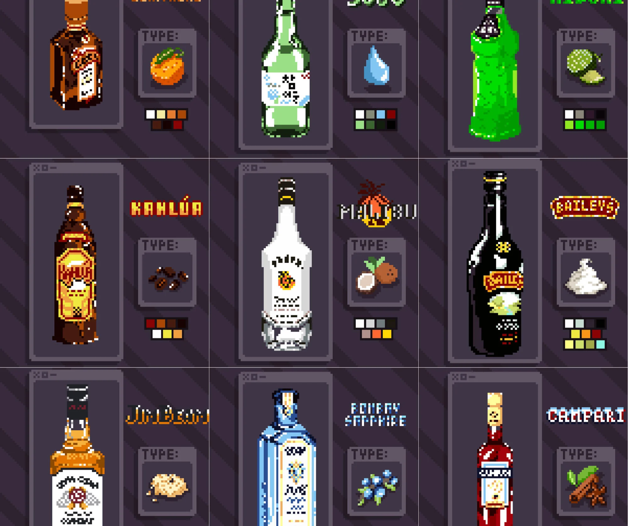 Spirit Bottles