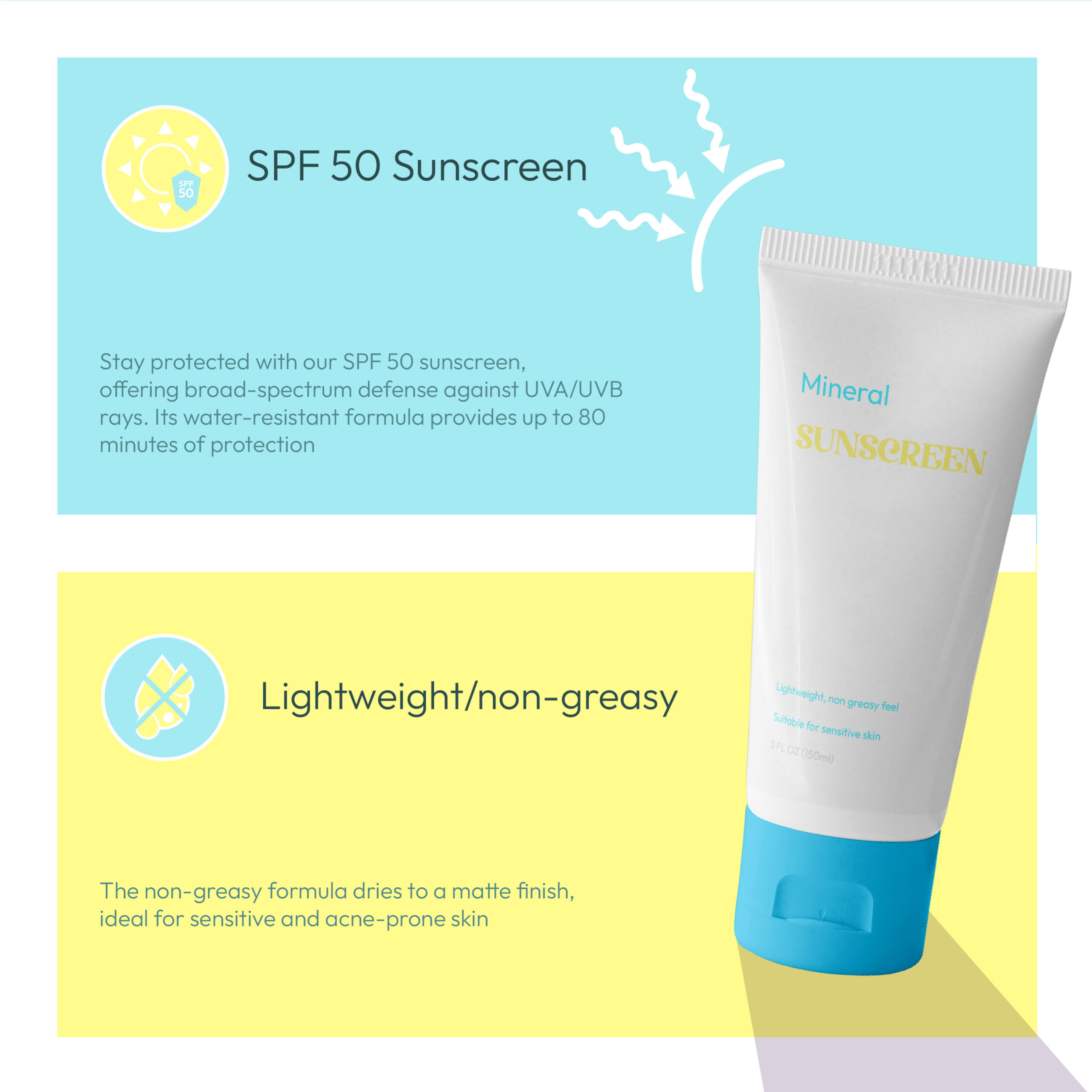Mineral Sunscreen — packaging mockup
